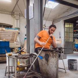 Murano: Laboratorio di soffiatura del vetro per principianti