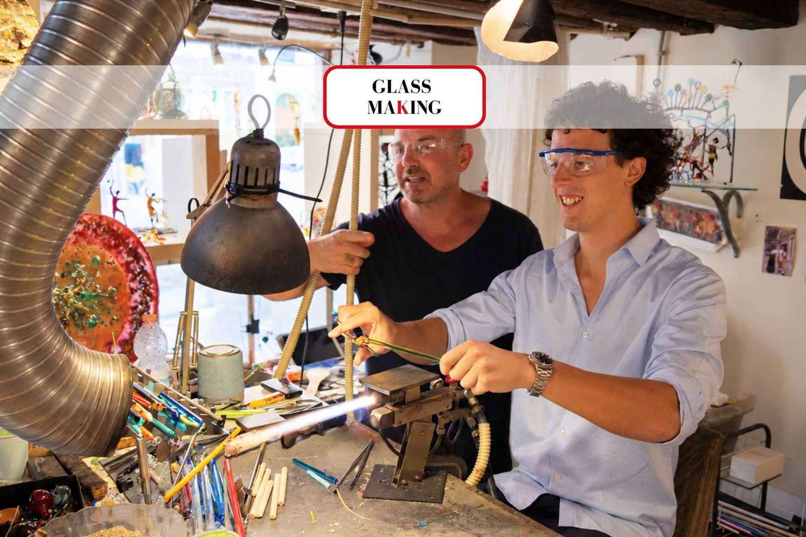Crea la tua opera d'arte in vetro: Lezione privata con un artigiano locale