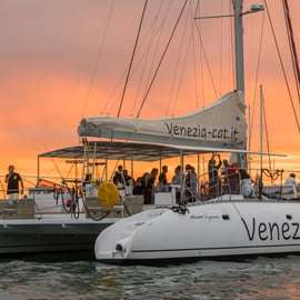 Venezia: Crociera Notturna in Catamarano della Laguna