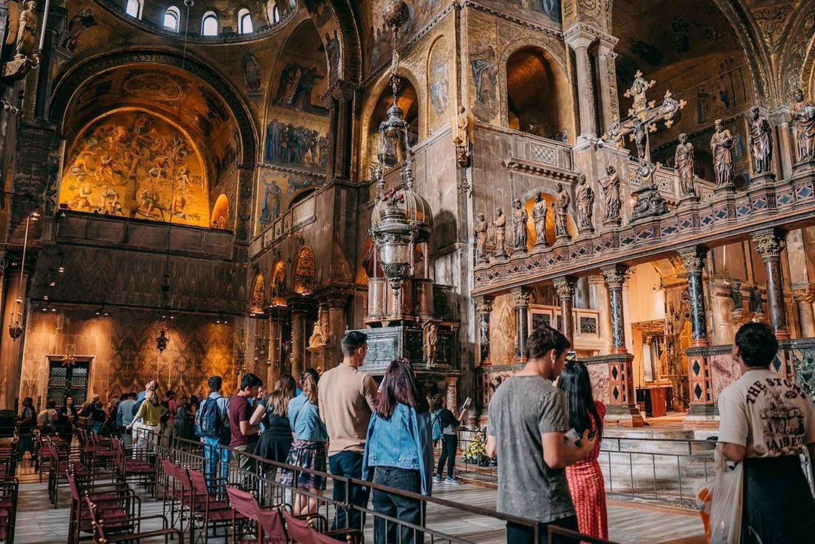 Venezia: Tour per piccoli gruppi della Basilica di San Marco con terrazza