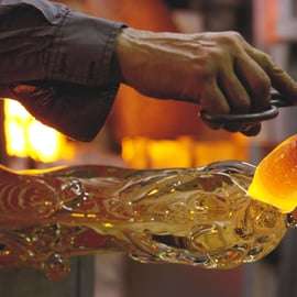 Murano: Dimostrazione di soffiatura del vetro e regalo di vetro artistico