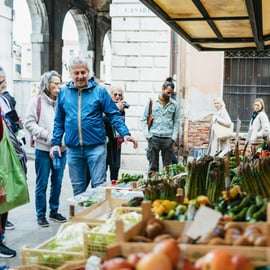 Venezia: Tour del mercato di Rialto, lezione di cucina e pranzo