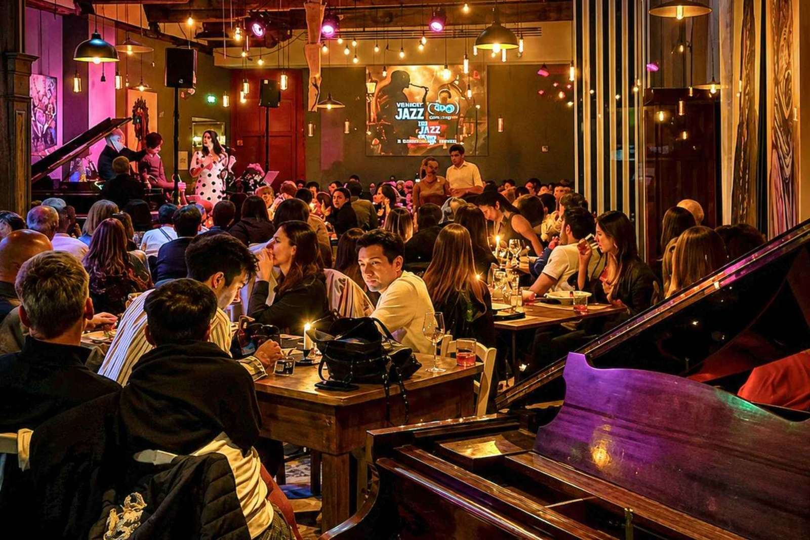 Venezia: Cena deliziosa con musica dal vivo al Laguna Libre JAZZ Club
