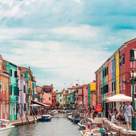 Tour in barca a Murano e Burano con vetreria
