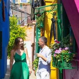 Da Venezia: tour dell'isola di Murano e Burano di mezza giornata in barca